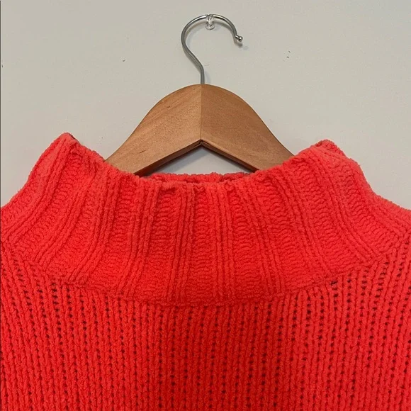 Philosophy Vibrant Coral Mock Neck Sweater - Picture 3 of 7